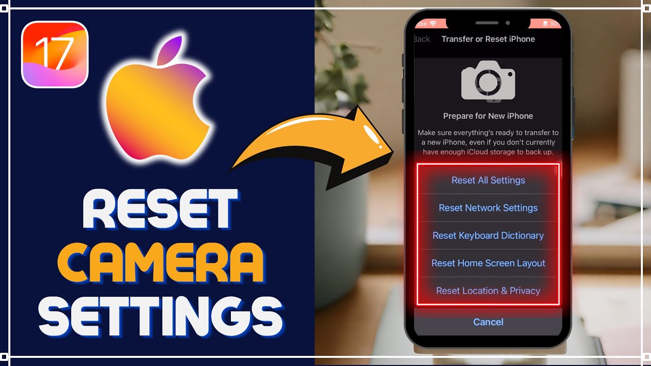 How to Reset/Restore Camera Default Settings on iPhone