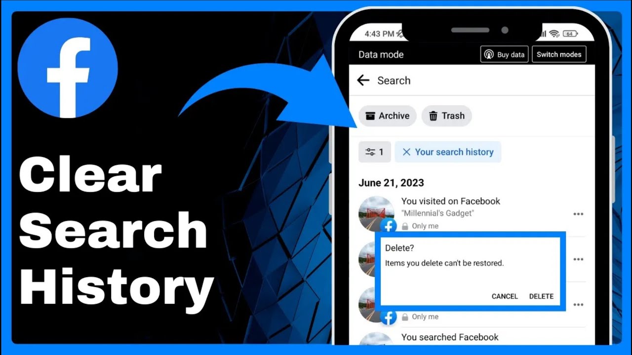 How to Clear Facebook Search History Easily