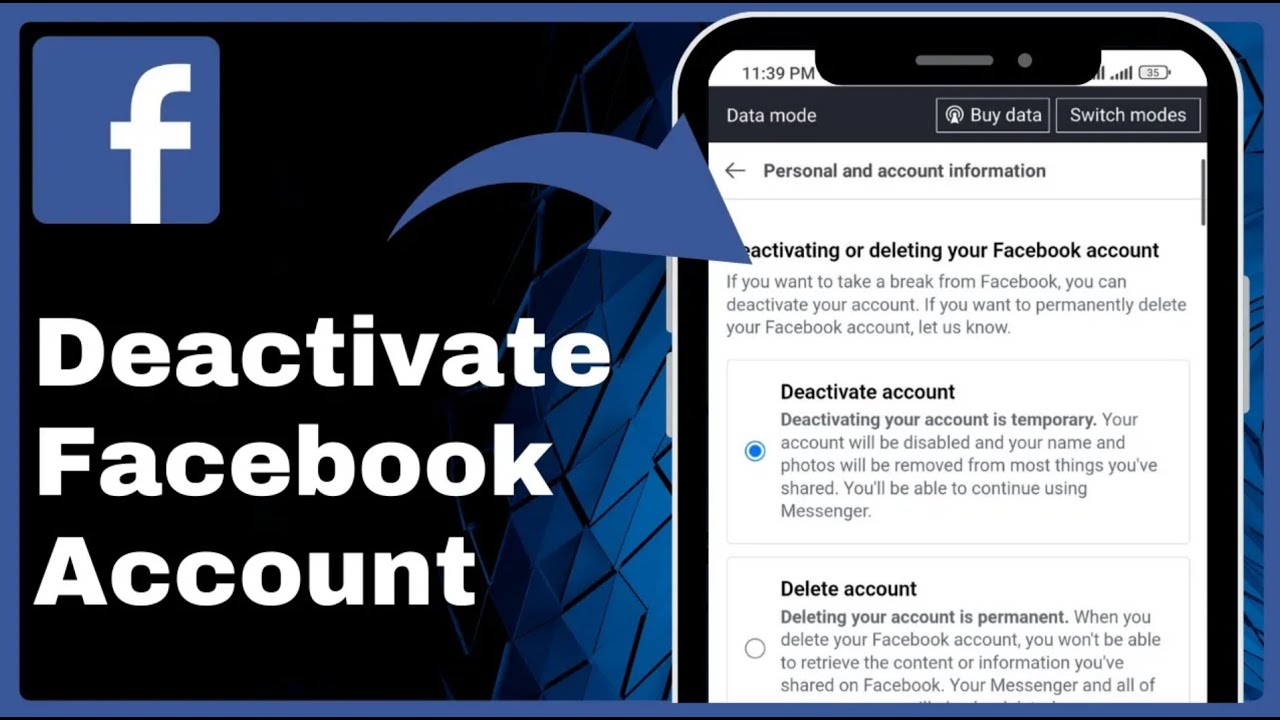 How To Temporarily Deactivate Facebook Account 2025