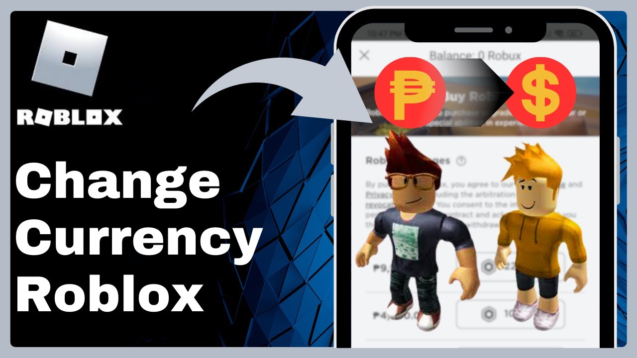 How To Change Currency On Roblox 2023 (Easy)