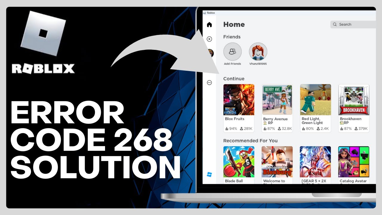 How to Fix ROBLOX Error Code 268