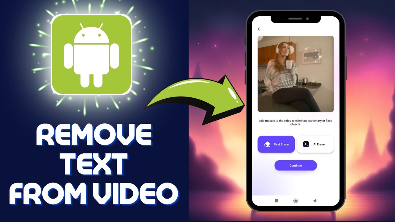 How To Remove TEXT From Video On Mobile 2024 (Android)