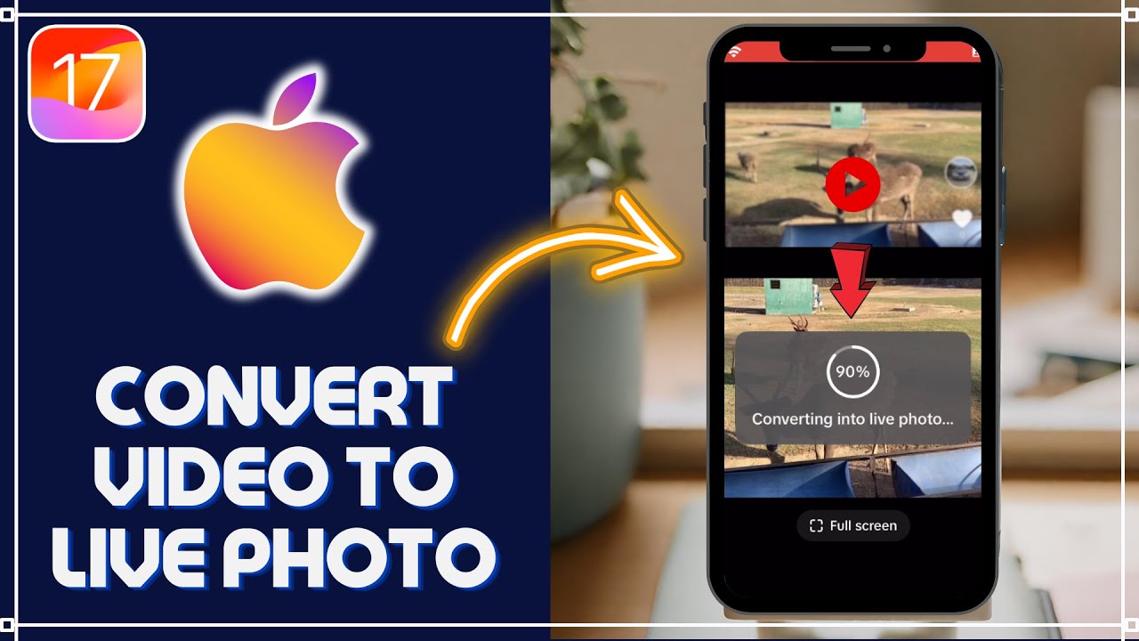 How to Convert Video to Live Photo on iPhone iOS17 Tutorial
