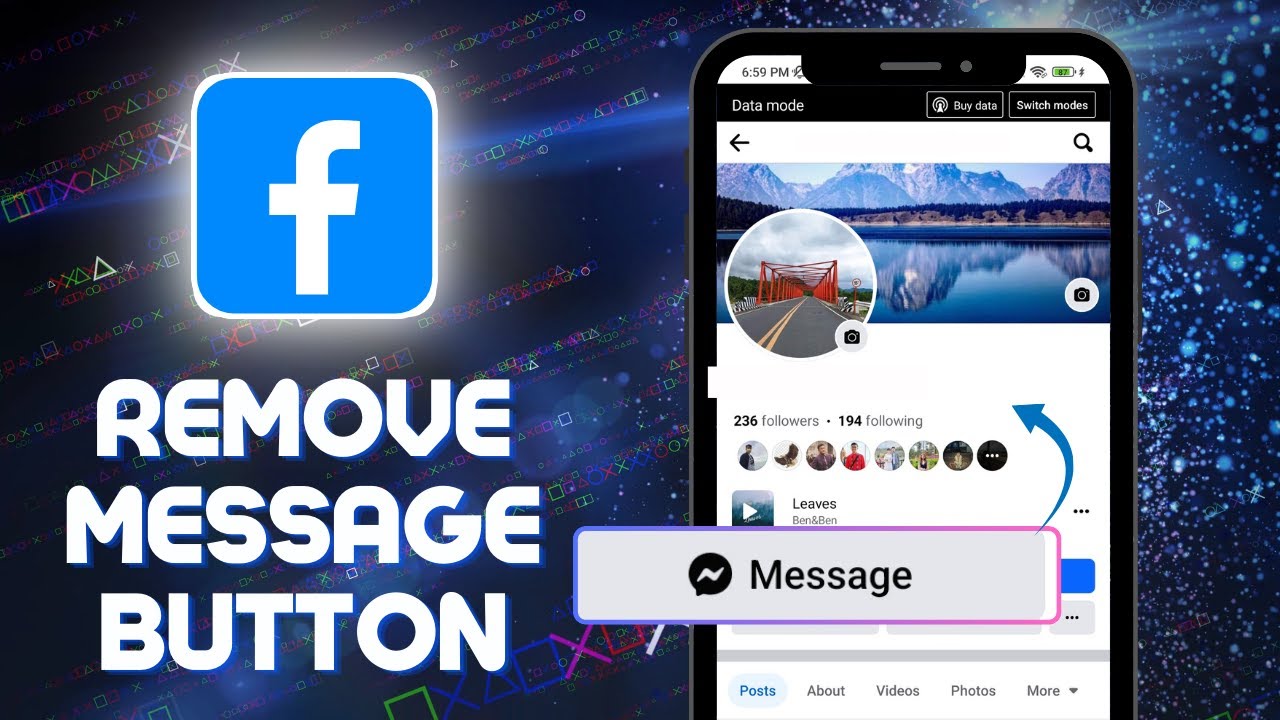 How to Remove Facebook Message Button