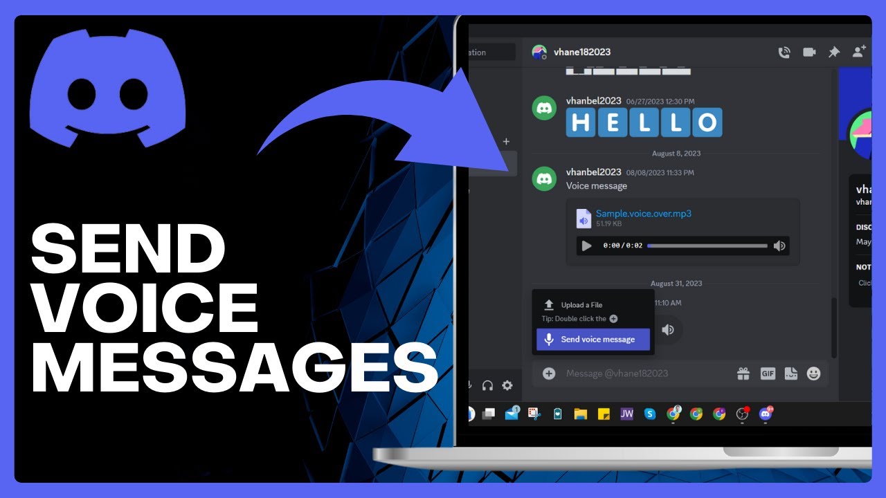 How to Send Voice Messages on Discord for PC & Laptop