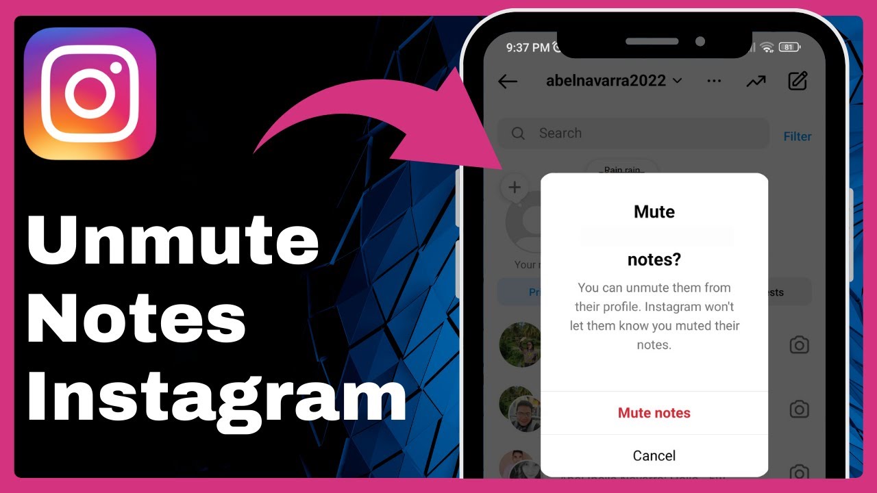 How To Unmute Notes On Instagram (Easy)