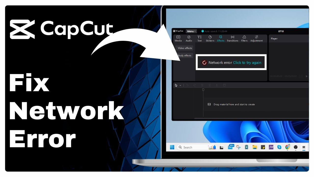 CapCut – How to Fix Network Error on PC (Works Everytime)