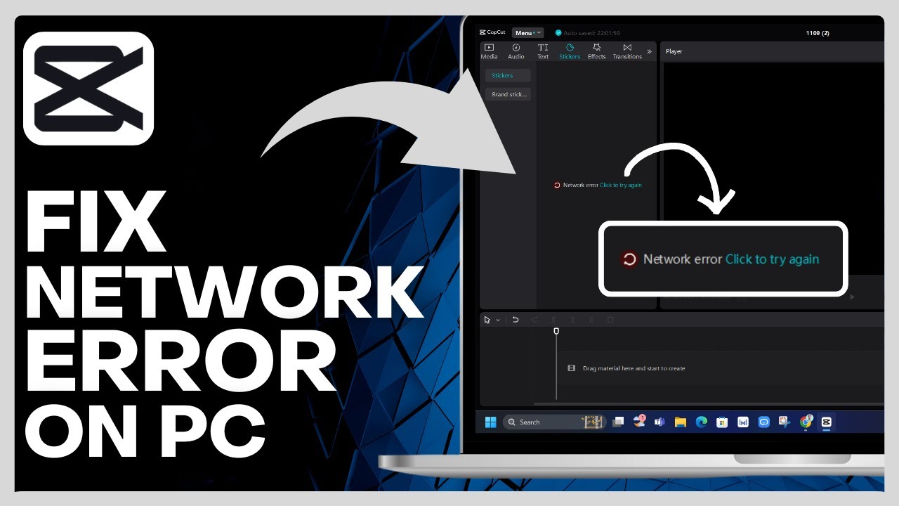 Fix Capcut NETWORK ERROR on PC!