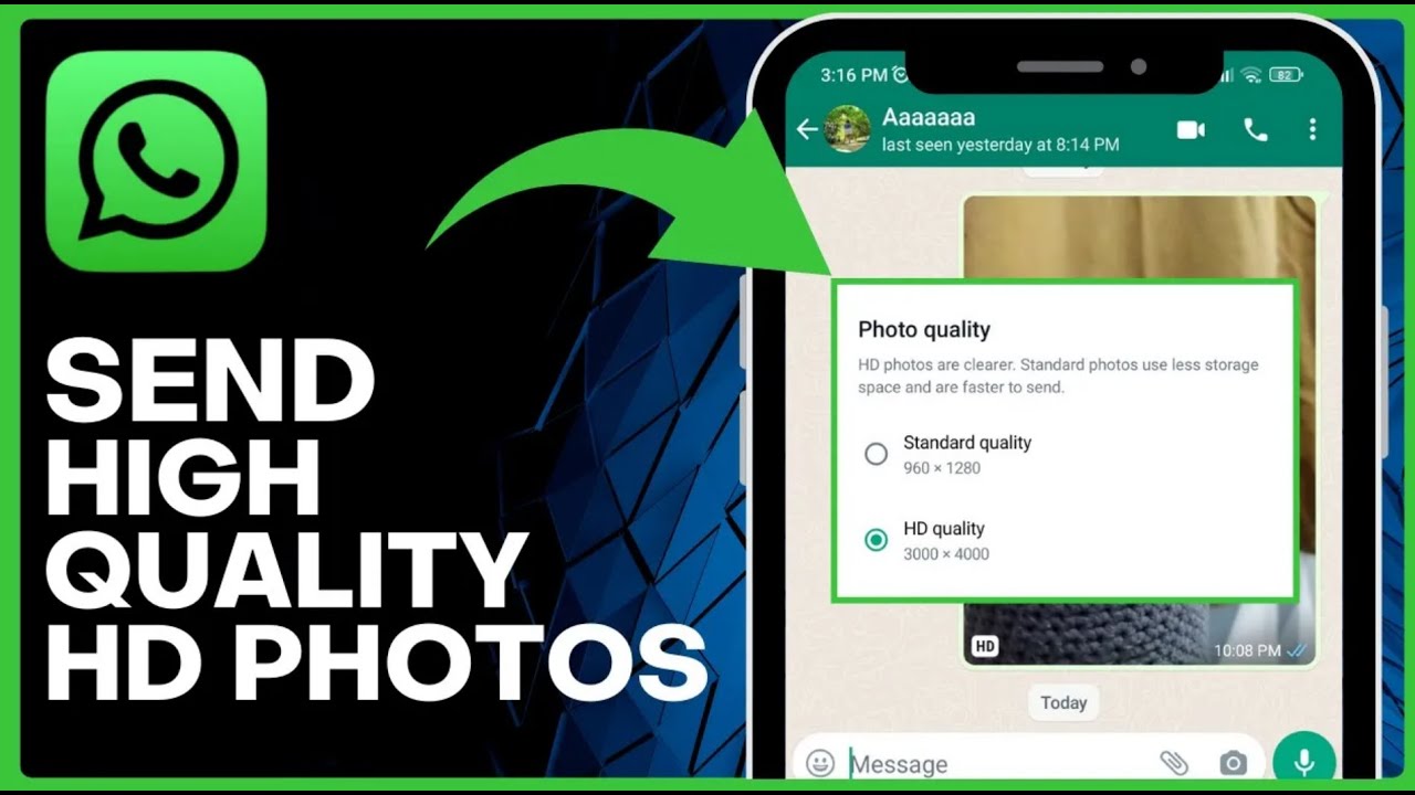 How to Send HIGH QUALITY HD Photos on WhatsApp 2025