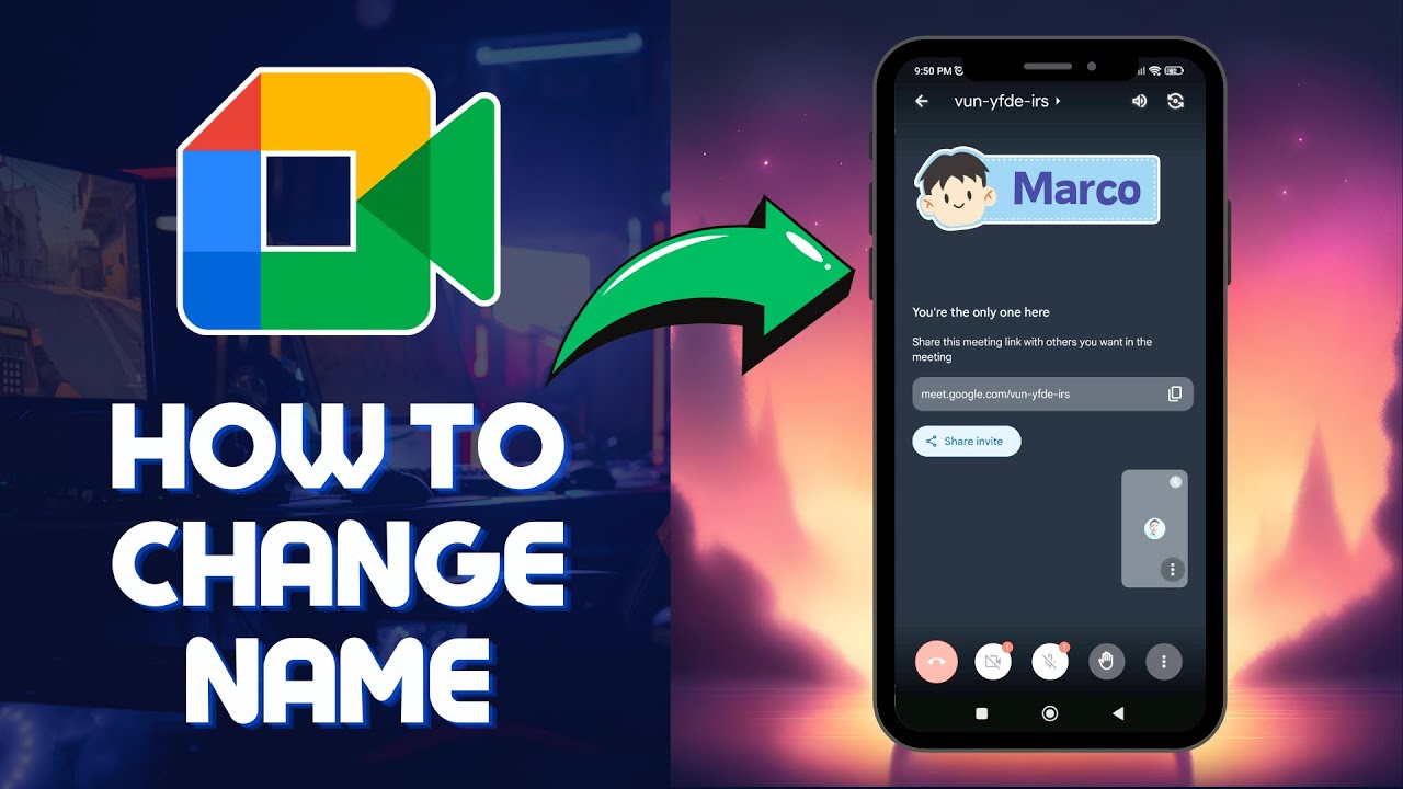 How To Change Name In Google Meet Mobile (2024 Tutorial)