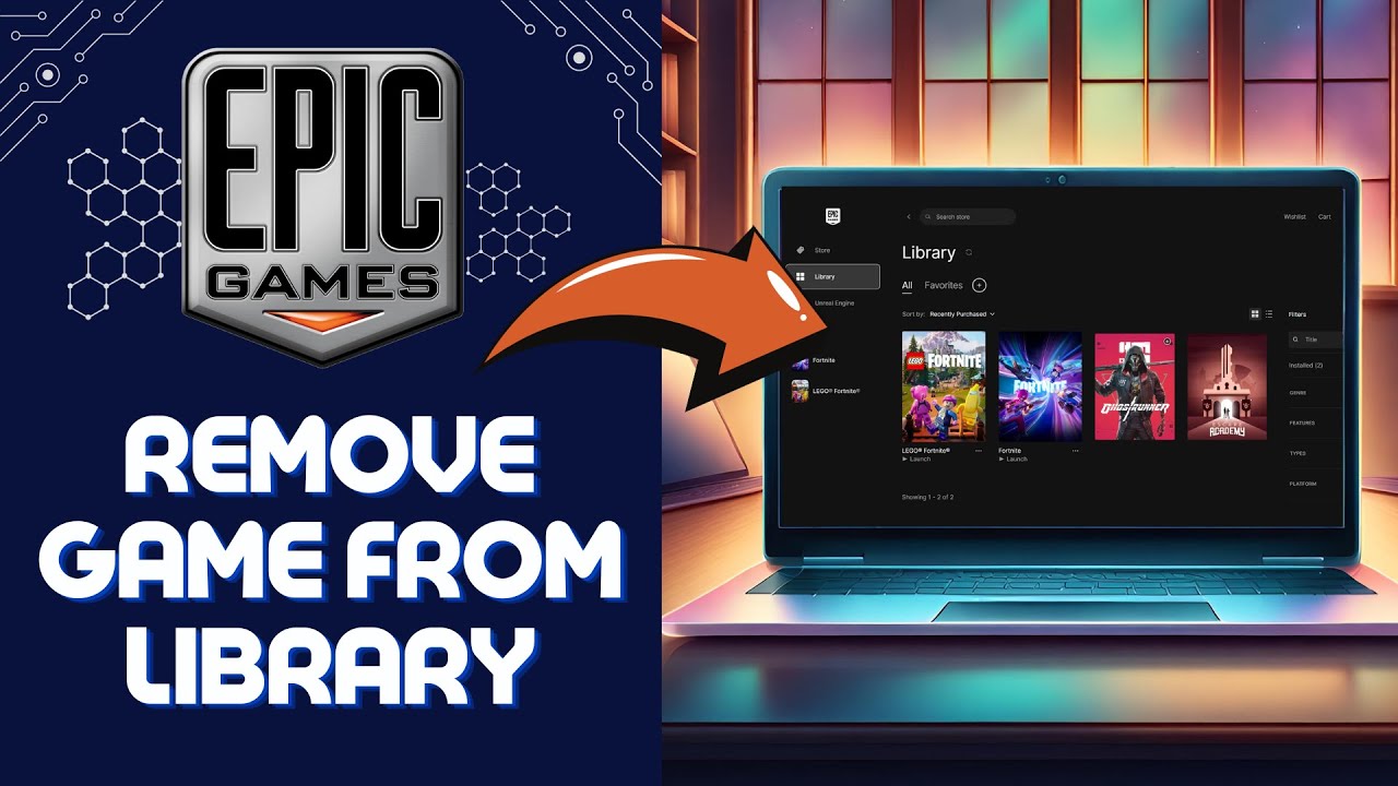 How To Remove GAME From Library Epic Games | How to Delete An Epic Games From Library