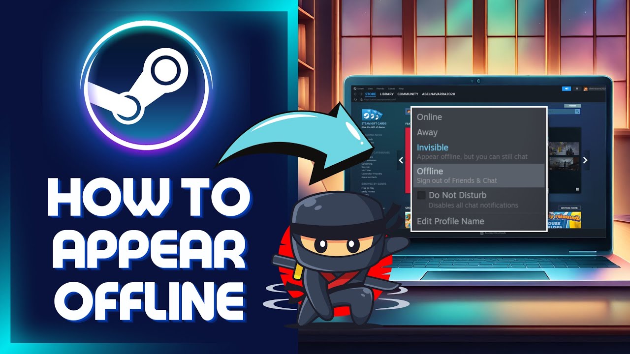 🥷 How To Appear Offline on Steam 2024